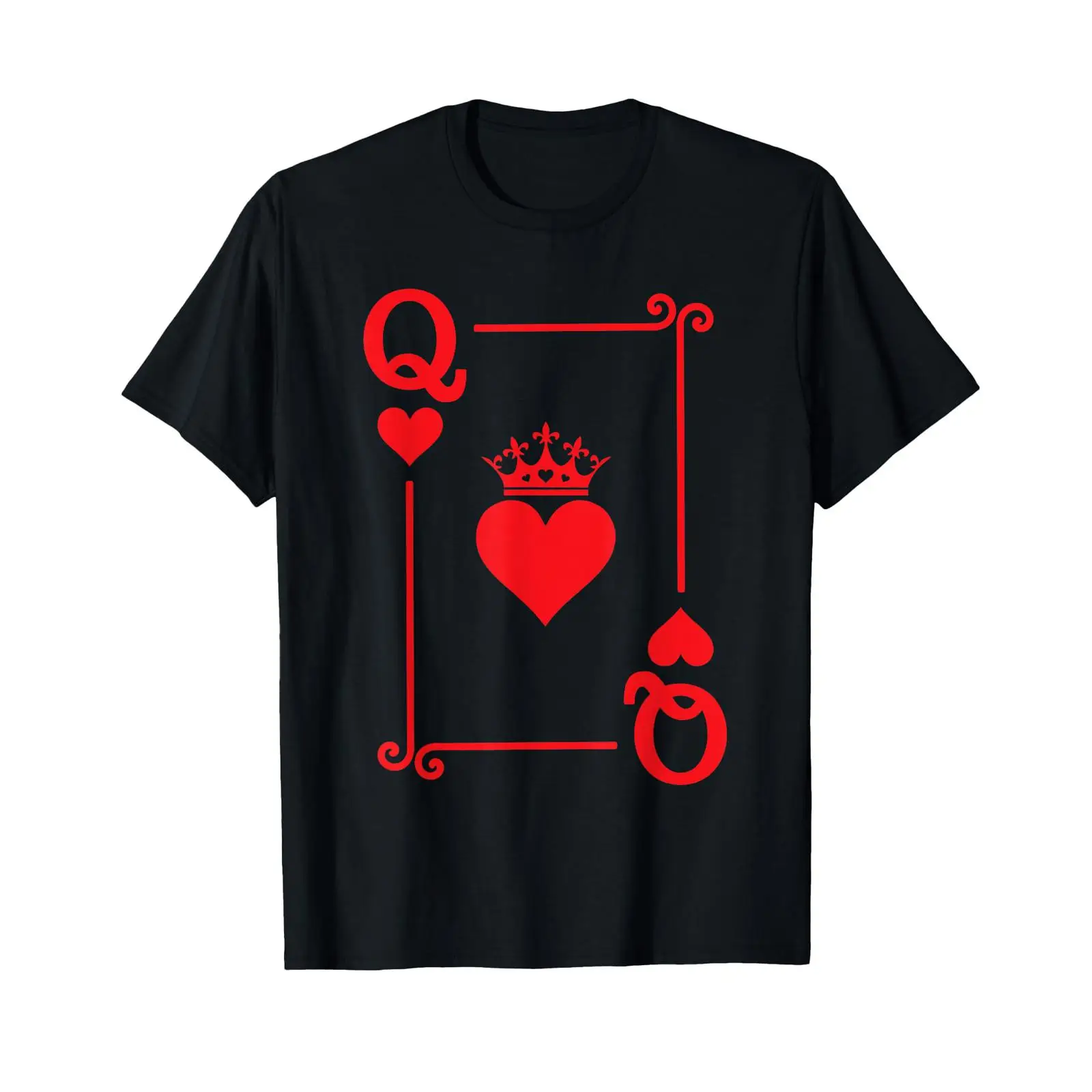 Vintage Fashion Queen - Camiseta Queen Hearts Card com estampa