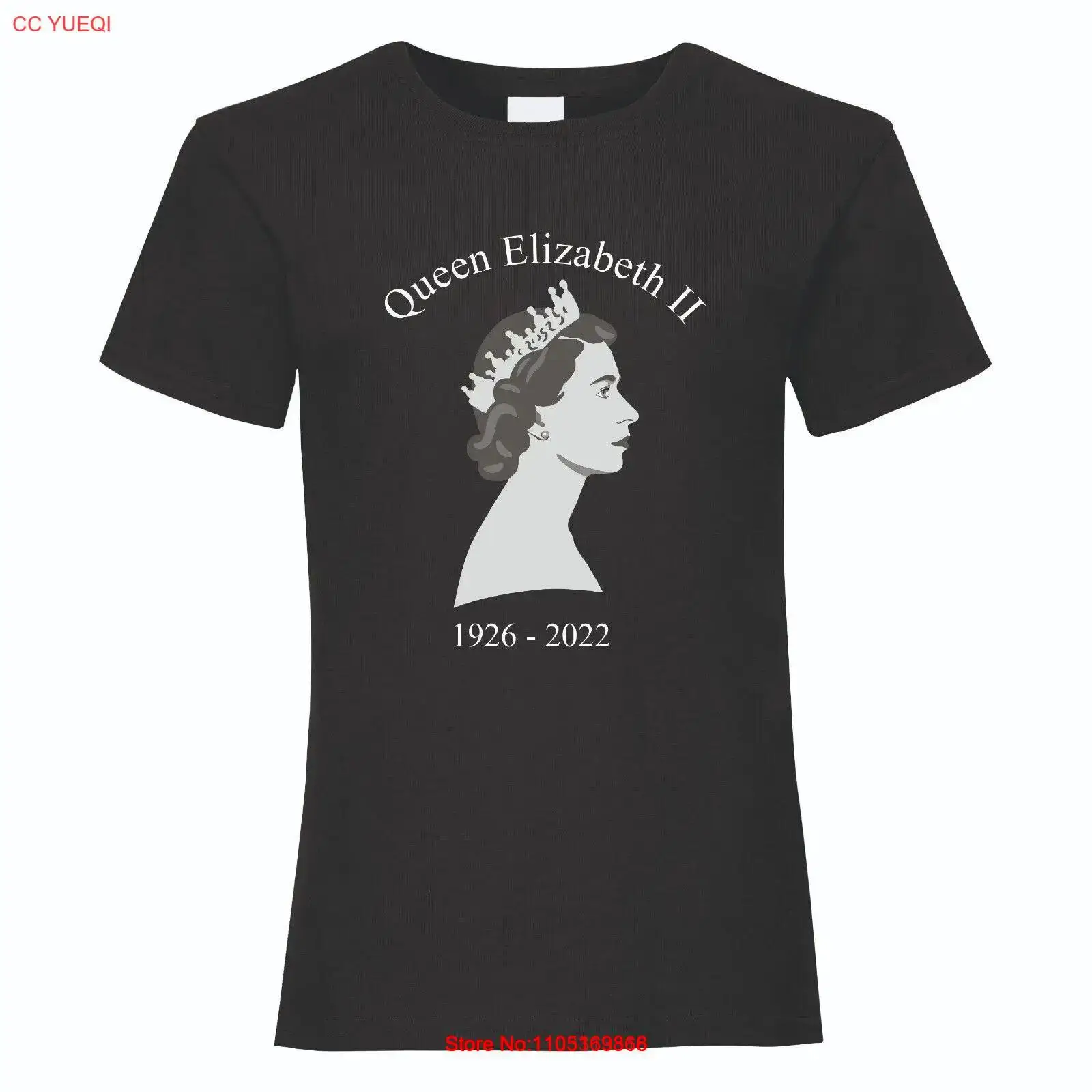 Vintage Fashion Queen - Rainha Elizabeth II Camiseta Preta 1