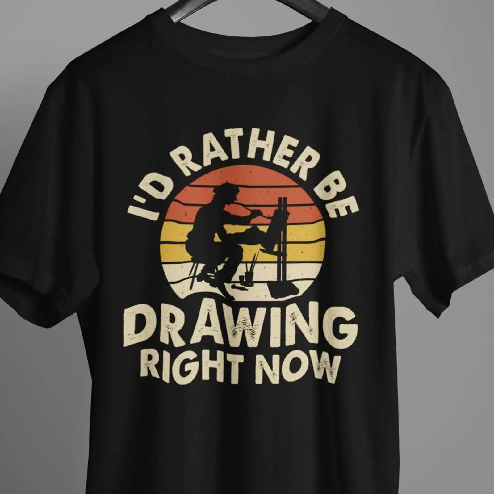 Vintage Fashion Drawings - Camiseta com estampa 'I'd Rather Be