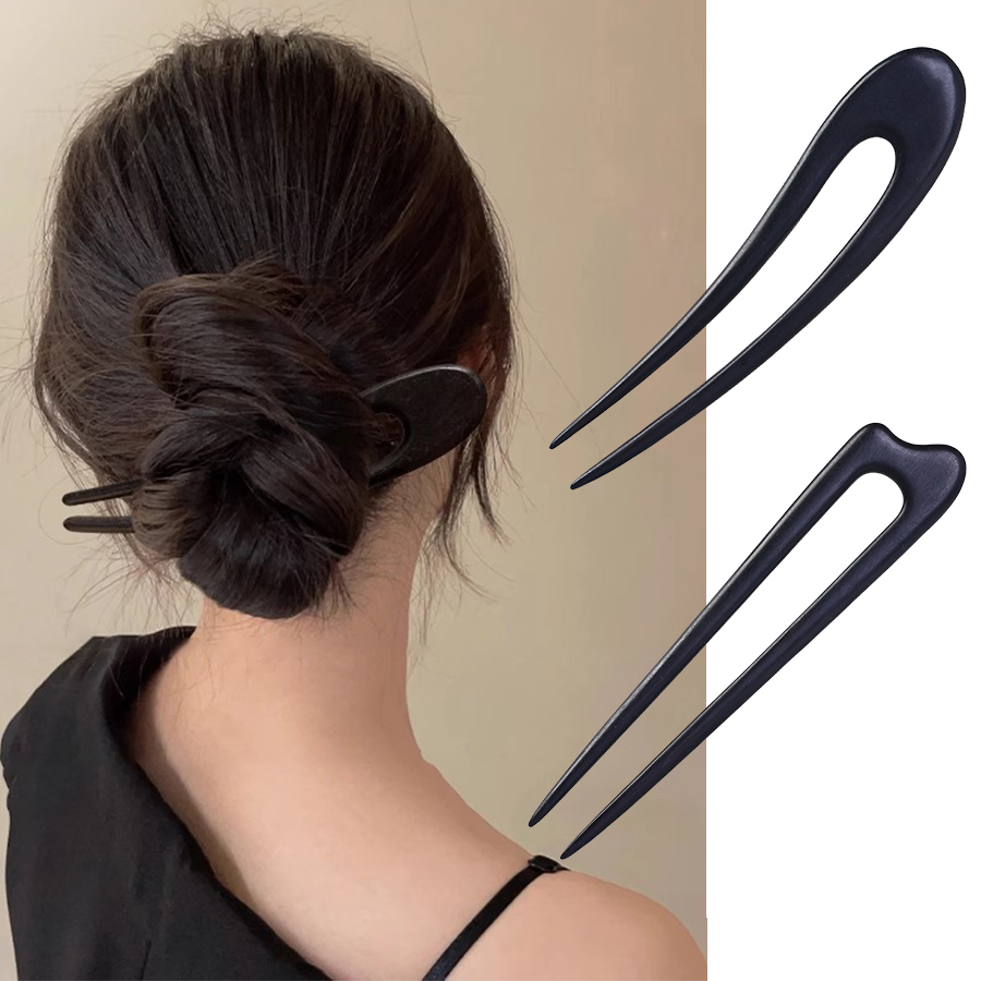 Vintage Fashion Shop - Grampos de cabelo em madeira com