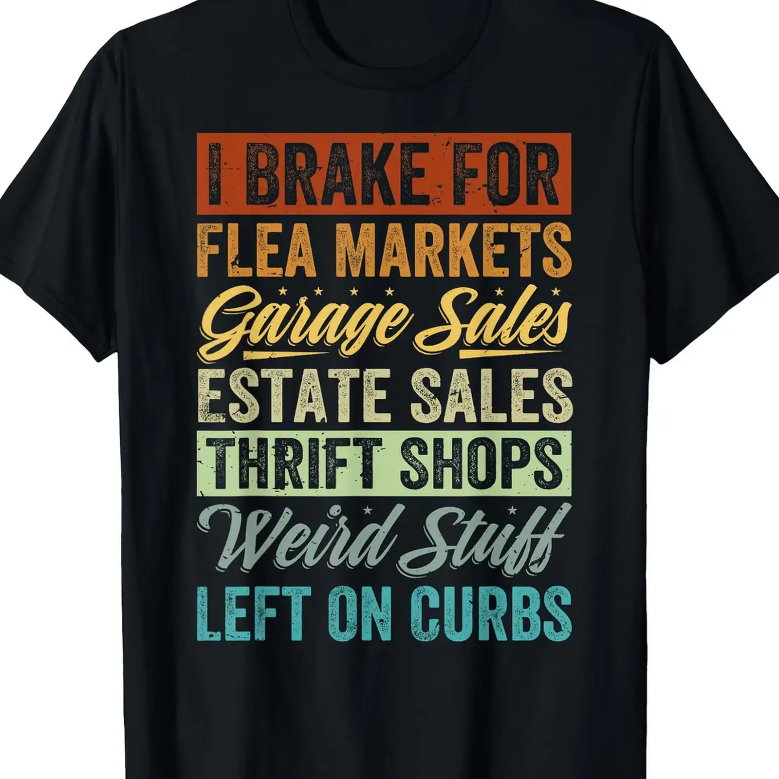 Thrift Vintage Fashion Usa - Camiseta 'Eu Freio para Feiras de