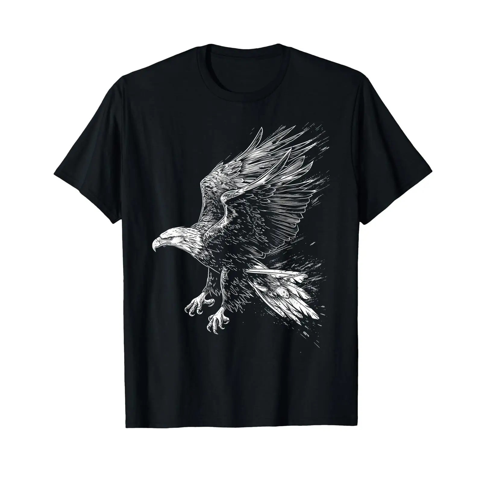 Vintage Fashion Drawings - Camiseta com estampa de águia, arte