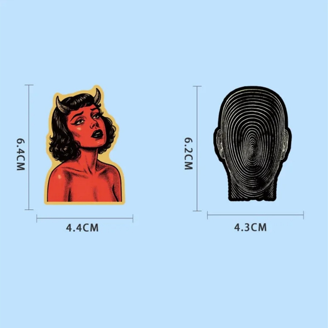 50 Adesivos Vintage Góticos Es - Vintage Fashion Magazines avaliação e preço