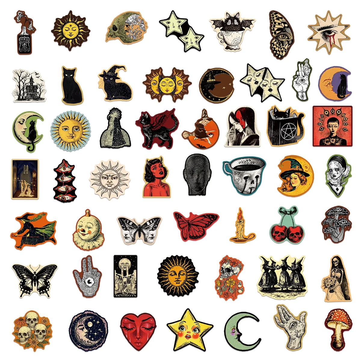50 Adesivos Vintage Góticos Es - Vintage Fashion Magazines avaliação e preço