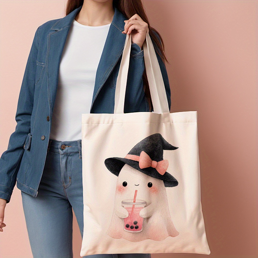 1 unidade: bolsa de lona com e - Vintage Fashion Shop avaliação e preço