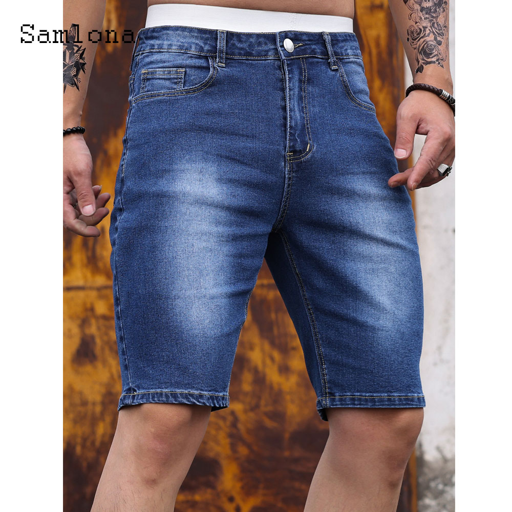 Shorts jeans retalhados mascul - Vintage Fashion Shop avaliação e preço