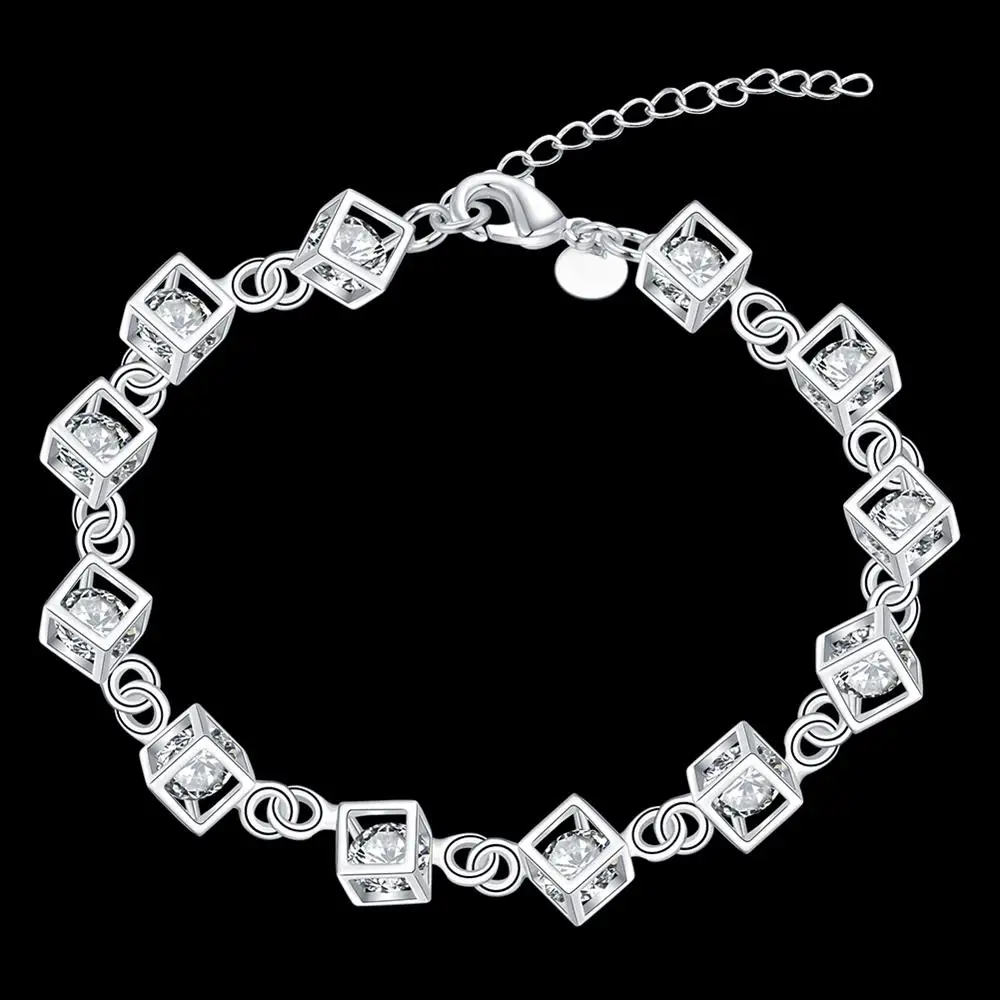 Pulseiras de corrente em prata - Vintage Fashion Center avaliação e preço