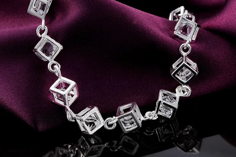 Pulseiras de corrente em prata - Vintage Fashion Center avaliação e preço