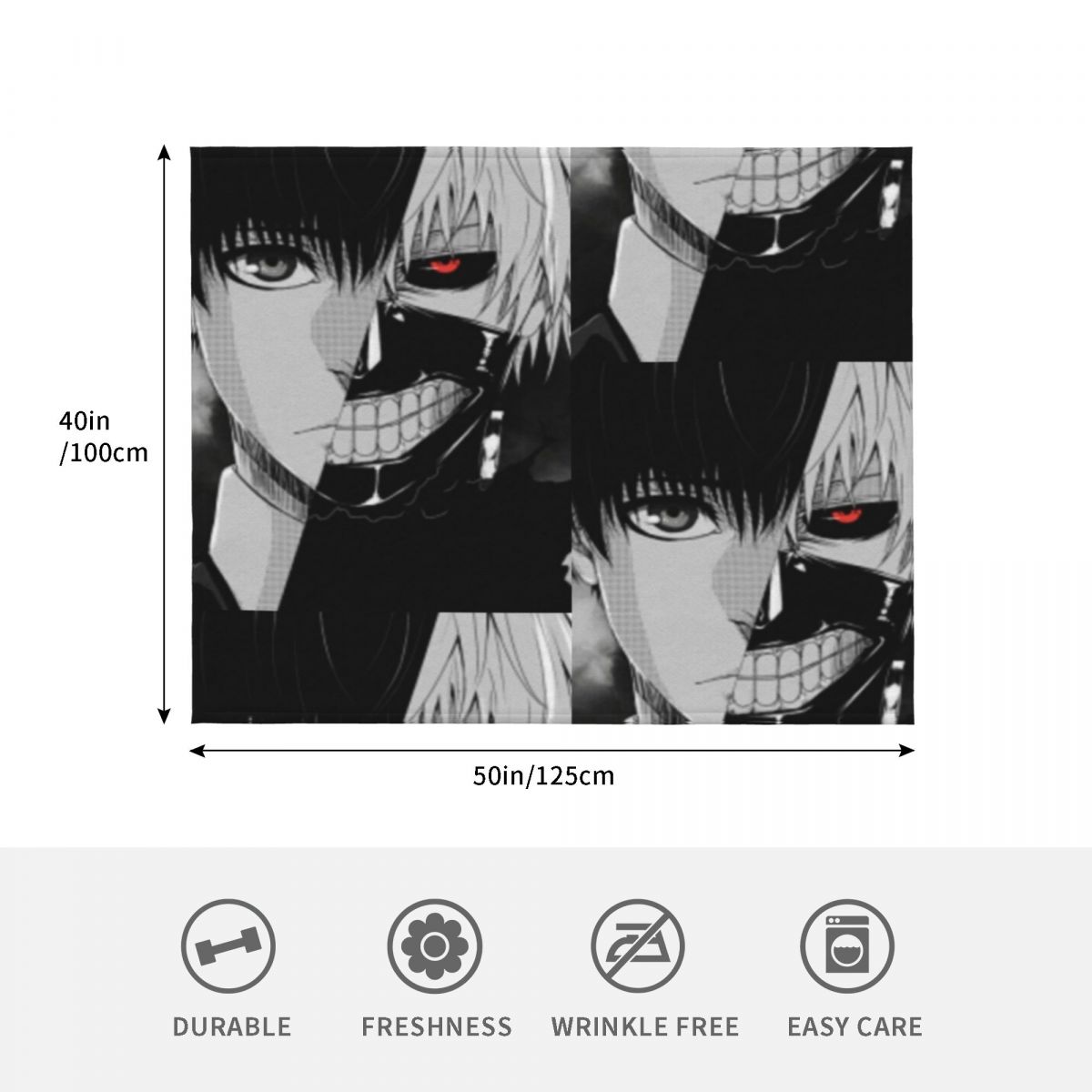 Manta Ken Kaneki, Cobertor Xad - Vintage Ken Fashion avaliação e preço