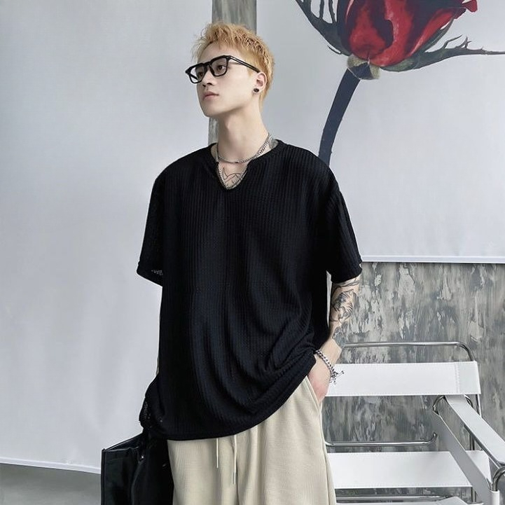 Camiseta Masculina de Verão Ma - Vintage Fashion Hong Kong avaliação e preço