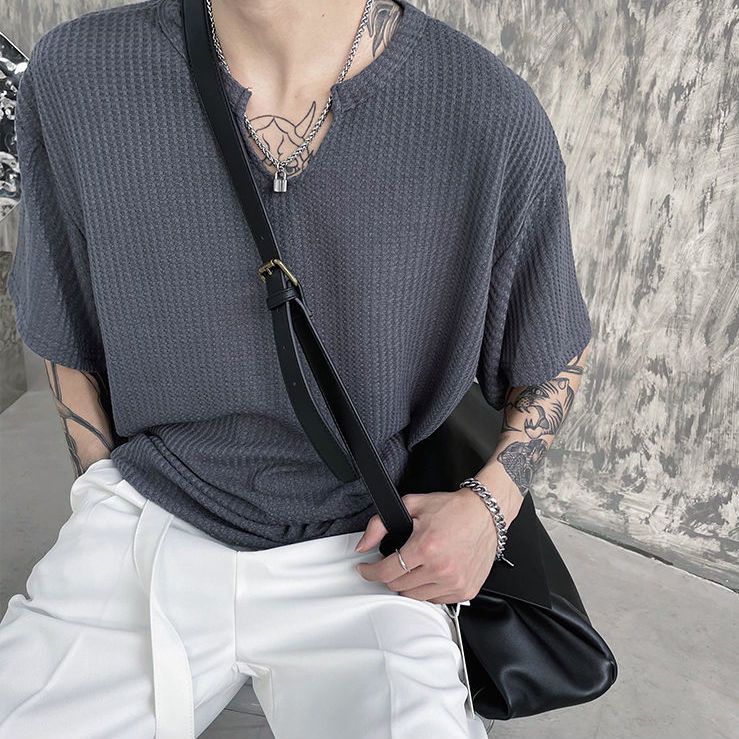 Camiseta Masculina de Verão Ma - Vintage Fashion Hong Kong avaliação e preço